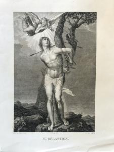 S.t SEBASTIEN - GODEFROY François - grabado al buril